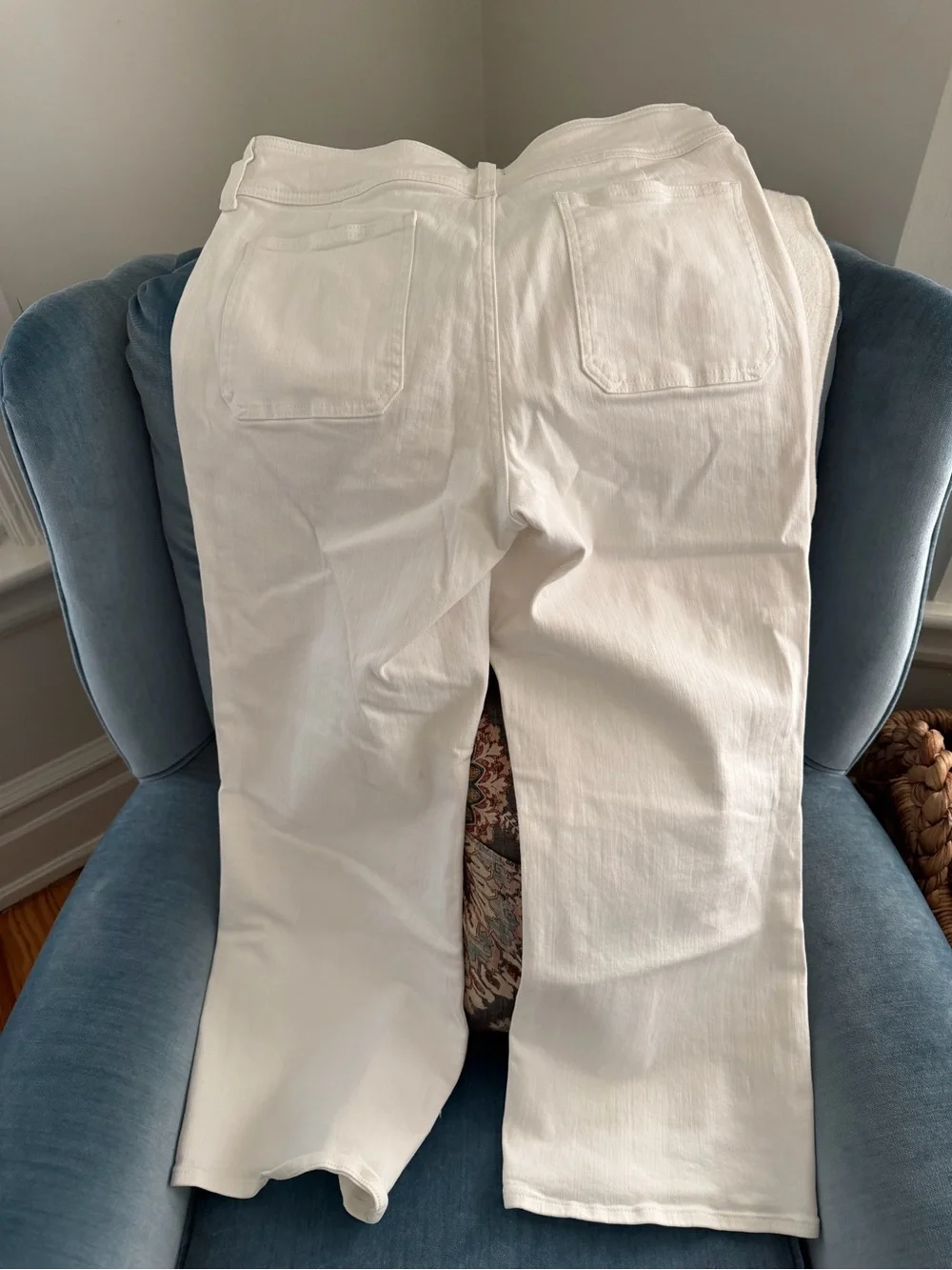 JCREW WHITE wide leg jeans 🤍